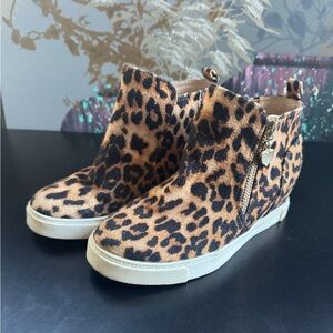 Valentino Tan and Black Ankle Booties